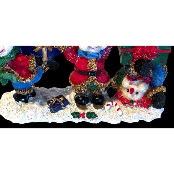 Snowman Candle Stick Holders 4" Tall x 5.5" Long x 2" Wide - Picture 5 of 9